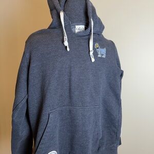 Goat USA Adult Small Genuine Gray Hoodie with Embroidered Detail